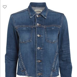 NWOT - L’AGENCE Janelle cropped denim jacket.